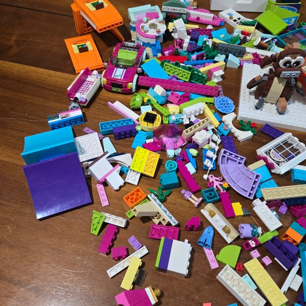 Lego Friends Elves Bulk Lot 4lb 4oz Mixed Bricks Figures Cars Windows Doors